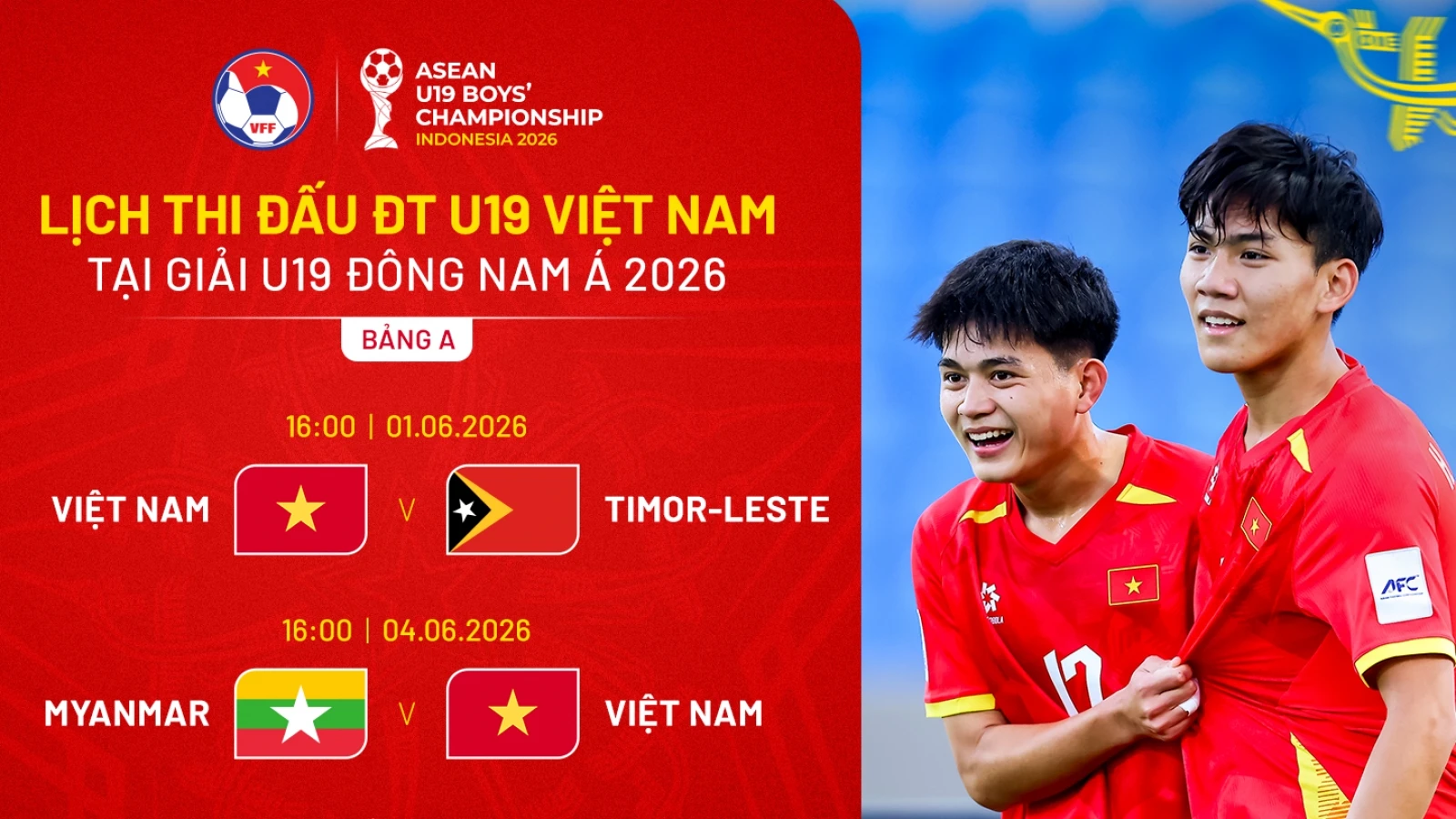 Xem trực tiếp trận U19 Việt Nam vs U19 Timor Leste ở đâu?